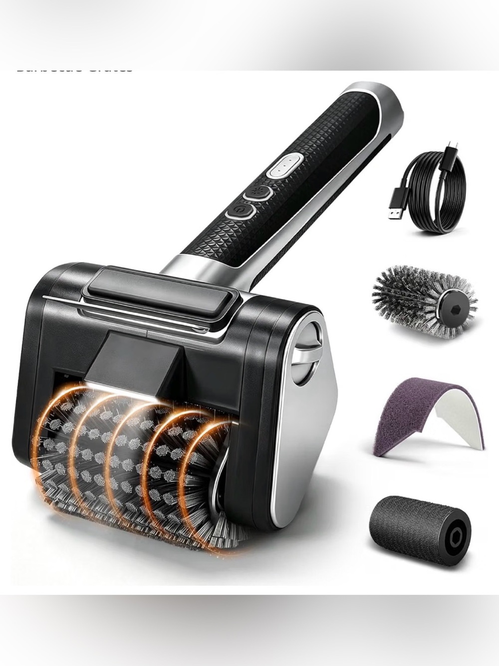 Men's Electric Grooming Brush - Black